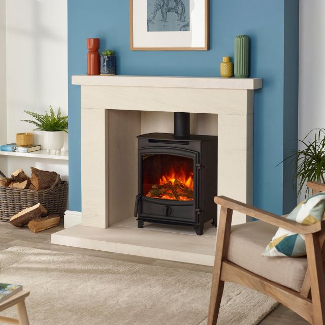 A-0663 Electric Stove with Curved Door